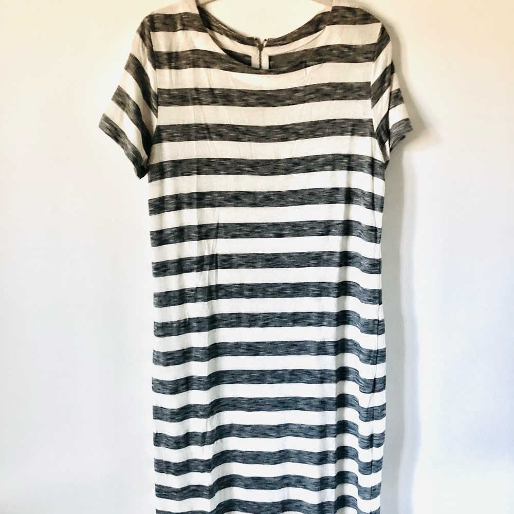 Merona Black and White Striped dress